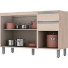 Balcão Pia 2 Gavetas e 3 Portas 120cm Connect - Henn - Fendi