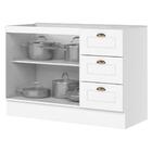 Balcao Pia 2 Portas 3 Gavetas 120 Cm C353 Americana Henn