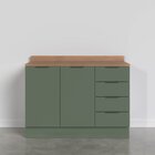 Balcão Pia 2 Portas 4 Gavetas Com Tampo E Rodapé Ipanema Cabe