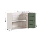 Balcão Pia 2 Portas 4 Gavetas Sem Tampo Ipanema Cabecasa Made