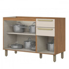 Balcão Pia 3 Portas 2 Gavetas 1.20 Requinte Henn