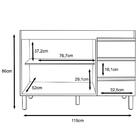 Balcão Pia 6150 Sem Tampo 119 Cm 2 Pt 3 Gv Plla