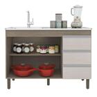 Balcão Pia 6150 Sem Tampo 119 Cm 2 Pt 3 Gv Plla