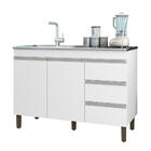 Balcão Pia 6150 Sem Tampo 119 Cm 2 Pt 3 Gv Plla