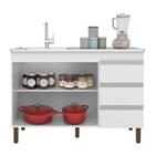 Balcão Pia 6150 Sem Tampo 119 Cm 2 Pt 3 Gv Plla