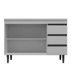 Balcão Pia Andréia 100cm Com Tampo Mdp - Ajl Móveis