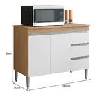 Balcão Pia Andréia 100cm Com Tampo Mdp - Ajl Móveis