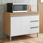 Balcão Pia Andréia 100cm Com Tampo Mdp - Ajl Móveis