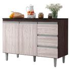 Balcão Pia Andréia 120cm Com Tampo Mdp - Ajl Móveis