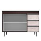 Balcão Pia Andréia 120cm Com Tampo Mdp - Ajl Móveis