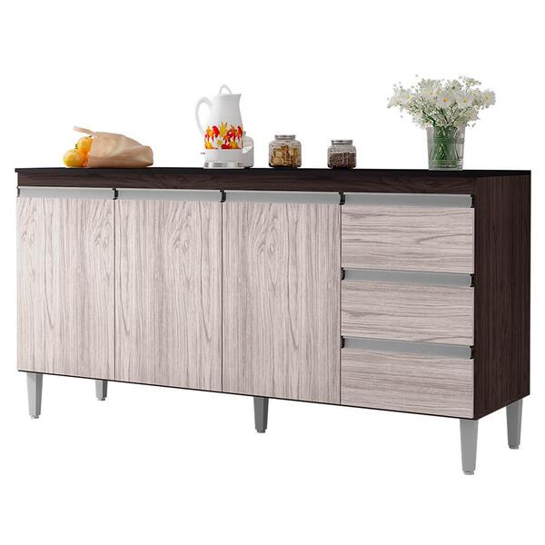 Balcão Pia Andréia 160cm Com Tampo Mdp - Ajl Móveis