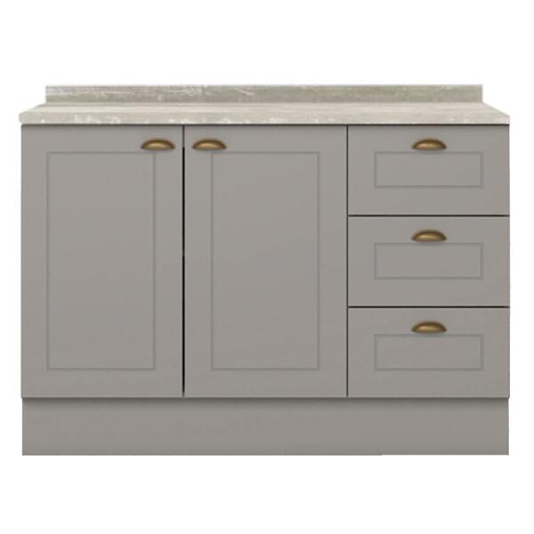 Balcao Pia Com Tampo 120 Cm C353 Americana Henn