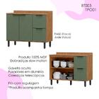 Balcao Pia Com Tampo Mdf 120 Cm Tosc Bt3 Tp1 Mxm