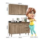 Balcão Pia Com Tampo Mdp E Aéreo 120 Fit - Nicioli