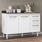 Balcão Pia Fit 118cm Com Tampo Mdp - Nicioli