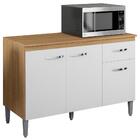 Balcão Pia Gabriela 120cm Com Tampo Mdp - Ajl Móveis