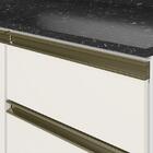 Balcão Pia Kali Premium 120cm 2 Portas Com Tampo Mdf 15mm - N