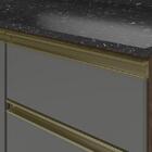 Balcão Pia Kali Premium 120cm 2 Portas Com Tampo Mdf 25mm - N