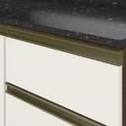 Balcão Pia Kali Premium 120cm 2 Portas Com Tampo Mdf 25mm - N