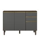 Balcão Pia Kali Premium 120cm 2 Portas E 3 Gavetas - Nicioli