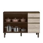 Balcão Pia Kali Premium 120cm 2 Portas E 3 Gavetas - Nicioli