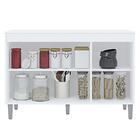 Balcão Pia Manu 120cm Com Tampo Mdp - Ajl Móveis