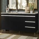 Balcão Pia Sem Tampo 147 Cm 3 Pt E 3 Gv 6300 Plla