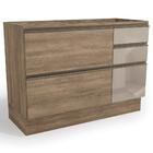 Balcao Pia Sem Tampo 1p Vidro 4g 120 Cm Maxxi G747 Kappesberg