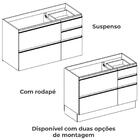 Balcao Pia Sem Tampo 1p Vidro 4g 120 Cm Maxxi G747 Kappesberg