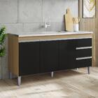 Balcao Pia Sem Tampo 3 Pt 3 G 155 Cm Andreia Reajl Moveis