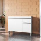 Balcão Pia Tatiane 118cm 3 Portas Sem Tampo - Ajl Móveis