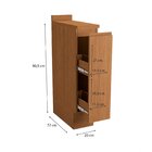 Balcão Porta Condimentos 1 Porta Com Tampo 20cm Ciela Canela