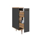 Balcão Porta Condimentos 20cm Isabelle Freijó/grafite