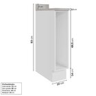 Balcão Porta Tempero 20cm Com Tampo Arizona Cabecasa Madeirao