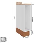 Balcão Porta Tempero 20cm Com Tampo Arizona Cabecasa Madeirao