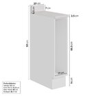 Balcão Porta Tempero 20cm Com Tampo Com Rodape Ipanema Cabeca