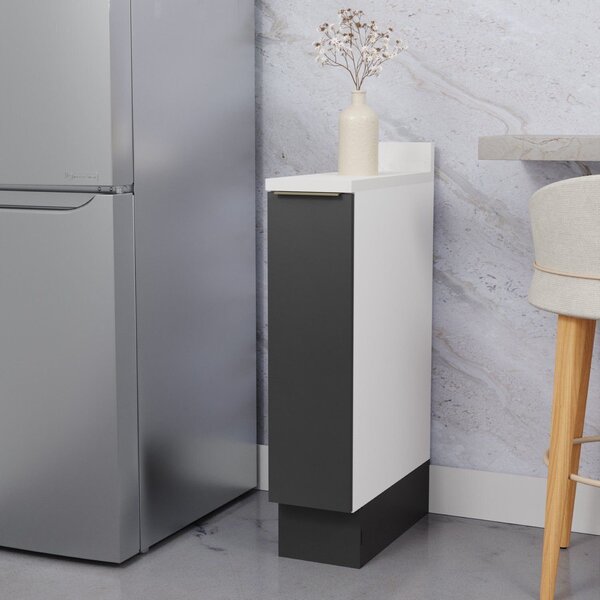 Balcão Porta Tempero 20cm Com Tampo Com Rodape Ipanema Cabeca