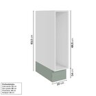 Balcão Porta Tempero 20cm Sem Tampo Arizona Cabecasa Madeirao