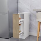 Balcão Porta Tempero 20cm Sem Tampo Com Rodapé Ipanema Cabeca