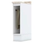 Balcão Porta Toalha 20cm Com Tampo 100%mdf Liana H02 Branco -