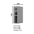 Balcão Porta Toalha Belize Com Tampo - Móveis Henn