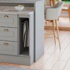 Balcao Porta Toalha Tampo 20cm C362 Americana Branco Calcare