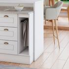 Balcao Porta Toalha Tampo 20cm C362 Americana Branco Calcare