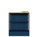 Balcão Prateleira 80cm Cozinha Sevilha Azul Órion /carvalho