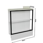 Balcão Prateleira 80cm Cozinha Sevilha Branco/cinza Argila