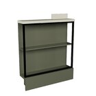 Balcão Prateleira 80cm Cozinha Sevilha Verde Hill/cinza Argila