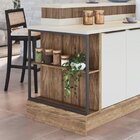 Balcão Prateleira 80cm Cozinha Viena Freijó/grafite