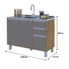 Balcão Premium 1.20 Freijó/connect - Vitamov