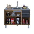 Balcão Premium 1.20 Freijó/grafite - Vitamov