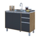 Balcão Premium 1.20 Freijó/grafite - Vitamov